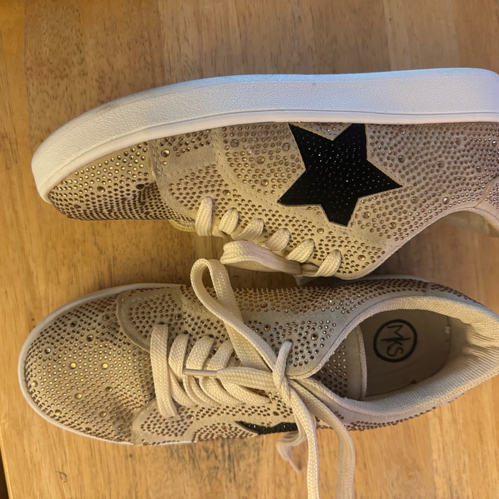 Boutique Blinged Black and Gold Tennis